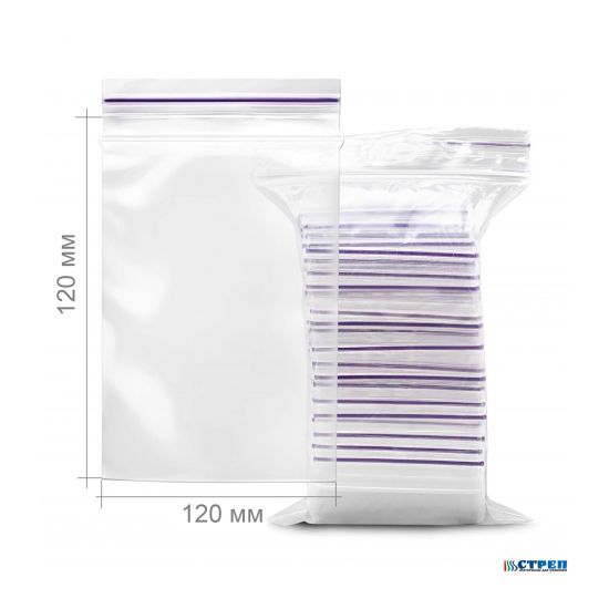 Пакеты-грипперы с замком zip-lock (зип-лок) 120 x 120, 1000 шт/уп Пакеты-грипперы с замком zip-lock (зип-лок) 120 x 120, 1000 шт/уп